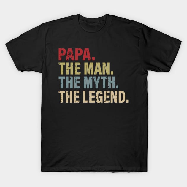 Papa The Man T-Shirt by Saldi